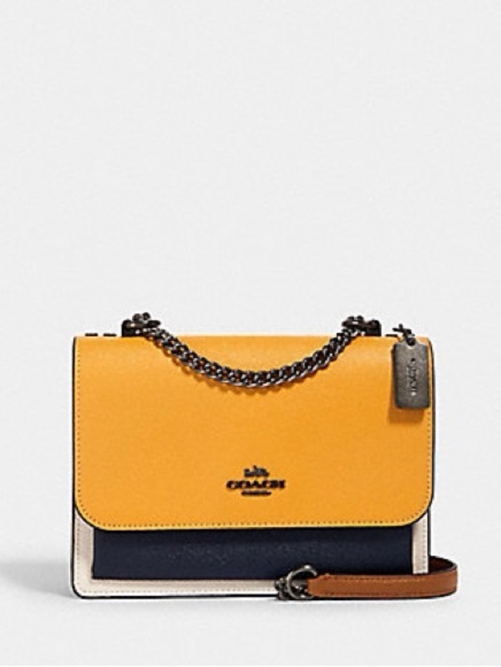 Coach klare Colorblock Leather Shoulder Bag